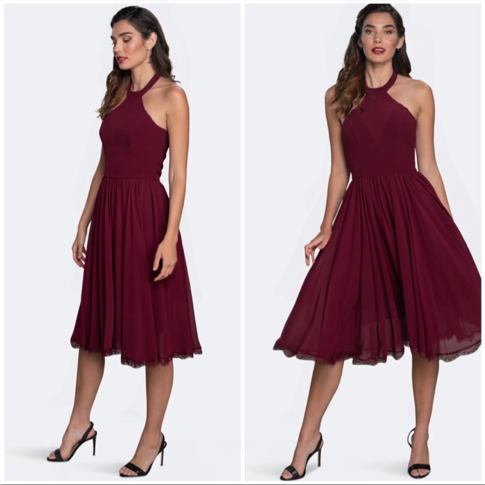 Dress the Population Giorgia halter dress